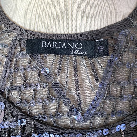Bariano Black Label Beaded Sequin Mesh Tank - S (US 6) - Picture 6 of 6